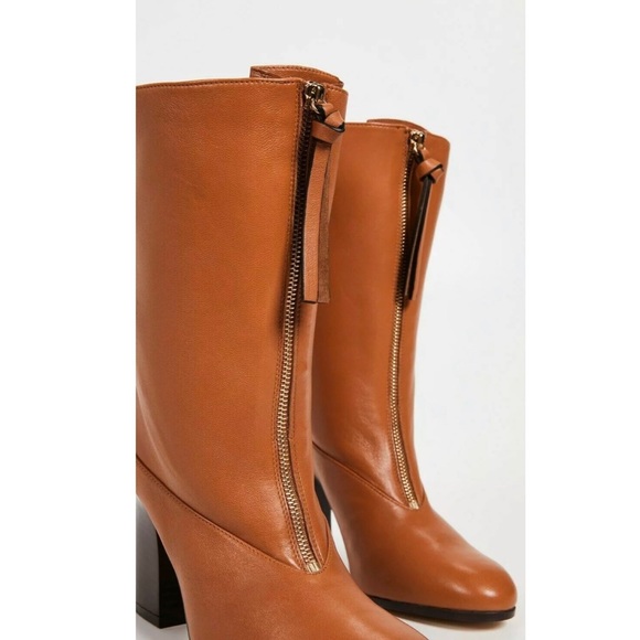 Stuart Weitzman Jett Leather Boots. Bridle, Size 5 - Picture 2 of 4